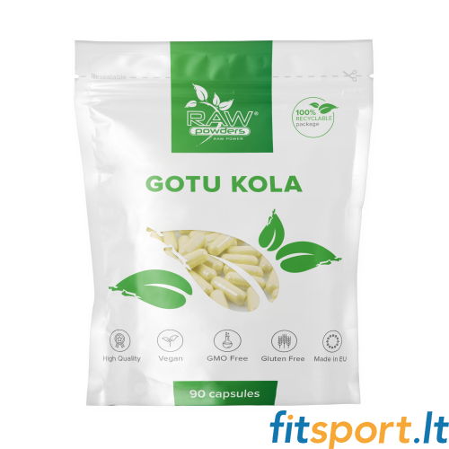 Raw Powders Gotu Kola 90 vāciņi. 